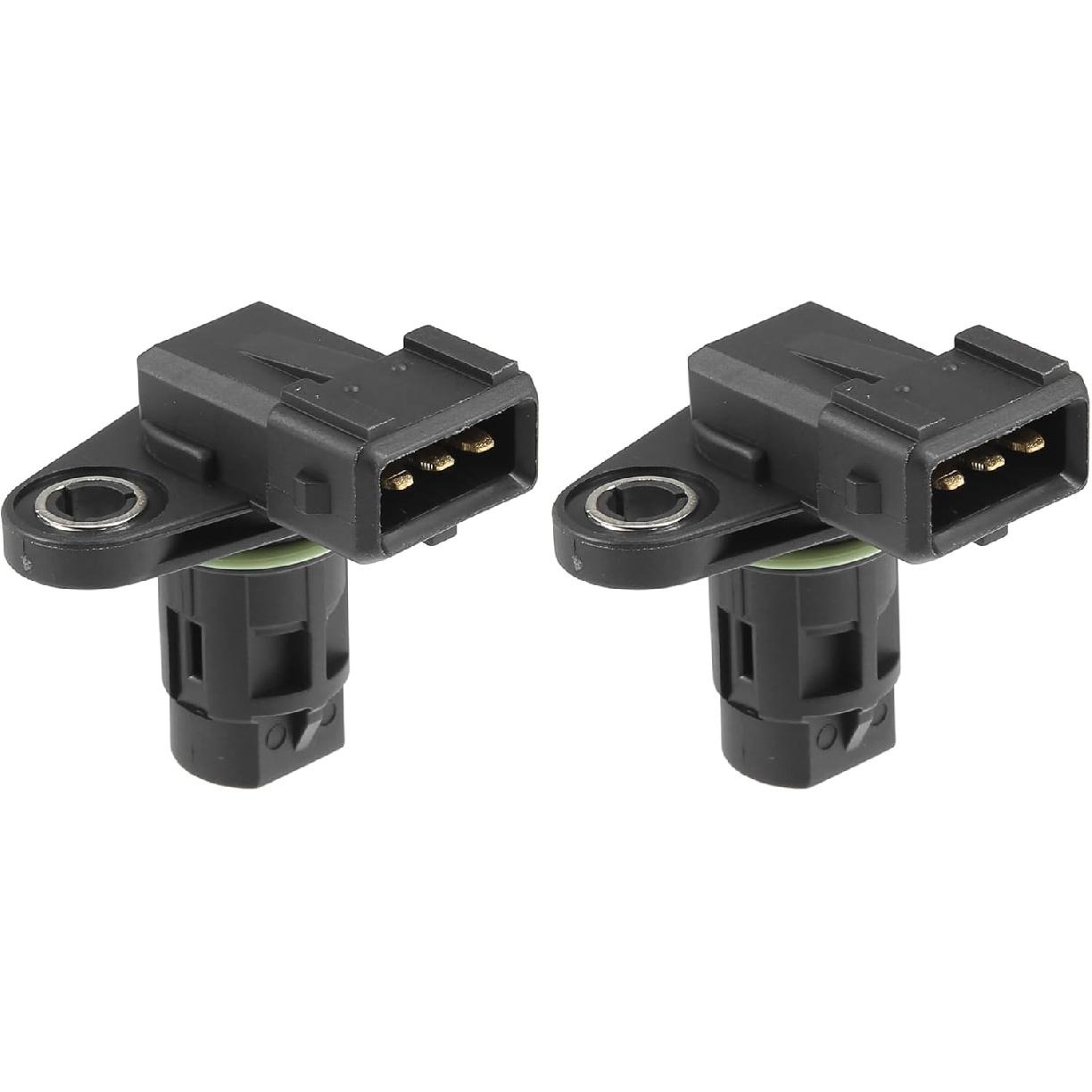 Motoforti Camshaft Position Sensor, for Hyundai Elantra 2003-2016, ABS, No.3935023700/3935023910, Black, 2 Pcs