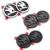 BAUC3 For Skoda Car Front Hood Badge Rear Trunk Emblem Replacement Sticker For Skoda Yeti VRIS Rapid Octavia a5 a7 Kodiaq Karoq Kamiq