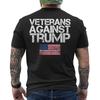 Koszulka z napisem Weterani Przeciwko Trumpowi Weterani Wojskowi Przeciwko Trumpowi Z TYŁU Koszulka Unisex