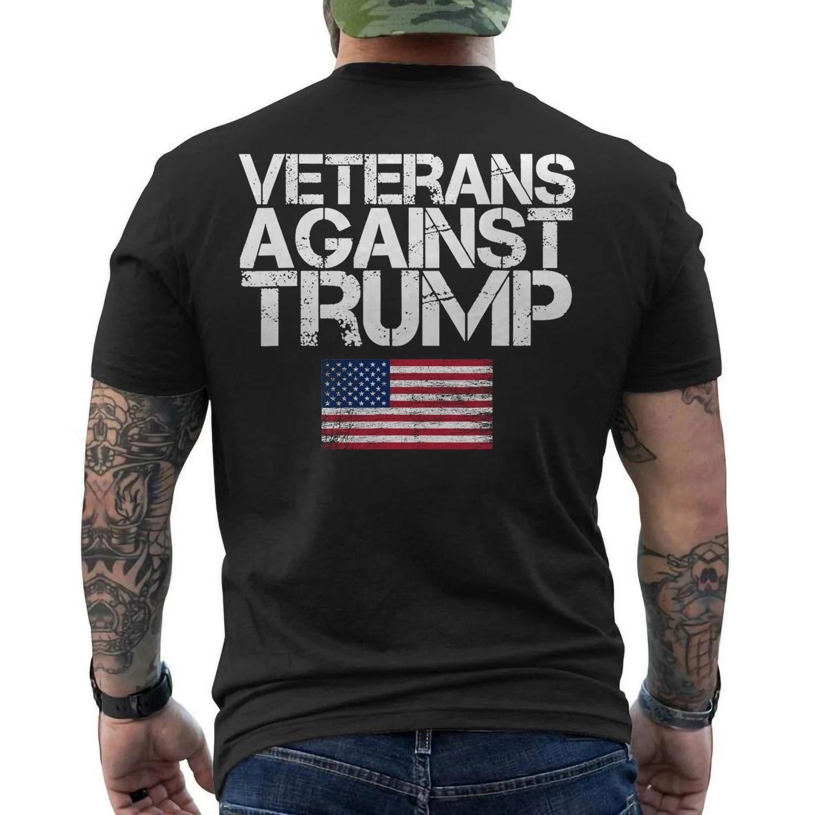 Veterans Against Trump Tee Military Vets Against Trump ON BACK Unisex T-Shirt 2XL