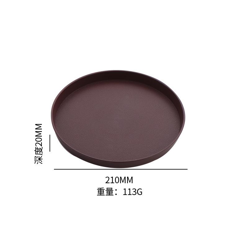 

2Pcs Modern Dining Round Plate , Suitable for Home, Kitchen, and Bathroom Storage Tray - for Coffee, Tea, or Fruit Tray 2Pcs