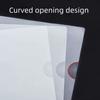 Transparent L-Shaped File Folders - Waterproof and Durable PP Document Bags for Office Organization and Reusable 10pcs A4