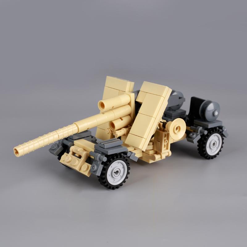 WW2 North African Military German Tiger Tank Building Block UK Soldier Figure Armored Motorcycle Weapon Model Brick Kid Toy Gift