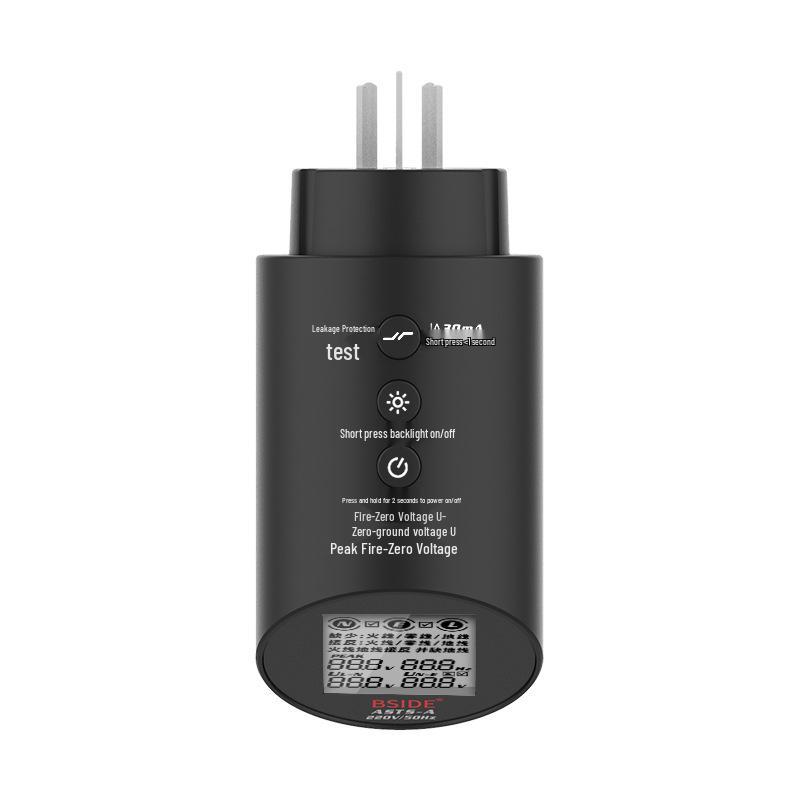 Large Digital Display Socket Tester for Power Polarity and Electrical Safety Inspection