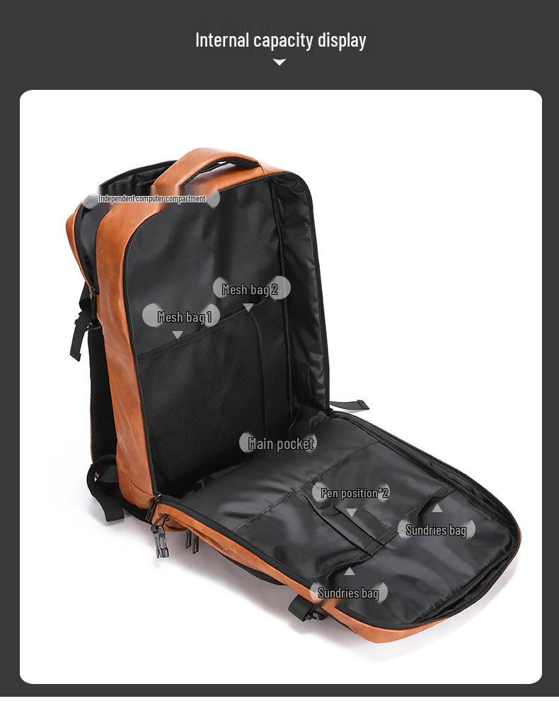 Herren Modischer Laptop-Rucksack - Großes Fassungsvermögen, Einfache Reise- & Schultasche