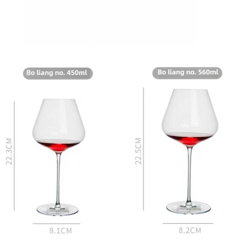 1 pz Set decanter bicchiere da vino rosso cristallo bordeaux, bicchiere da vino per la casa, bicchiere grande a stelo alto, stile retrò commerciale