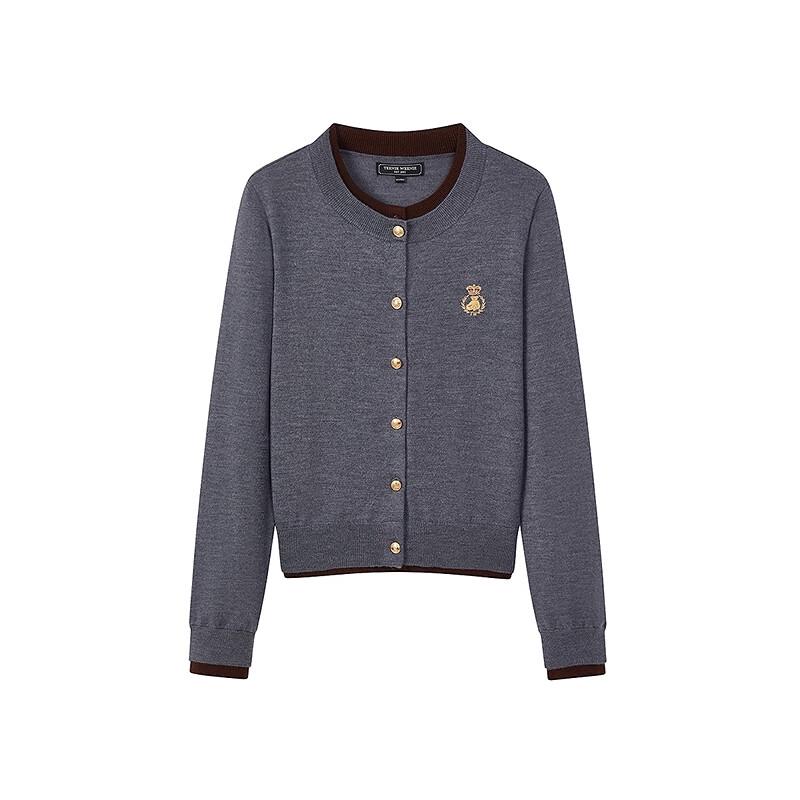 Teenie Weenie Women's Machine Washable Wool Faux Two-Piece Cardigan