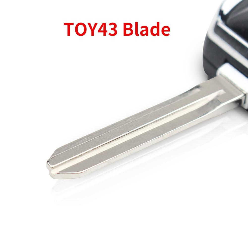 For Toyota Reiz Camry Rav4 Yaris Corolla 4Runner Avlo Crown Flip Modified 2/3/4 Buttons Fob Remote Car Key Shell Case
