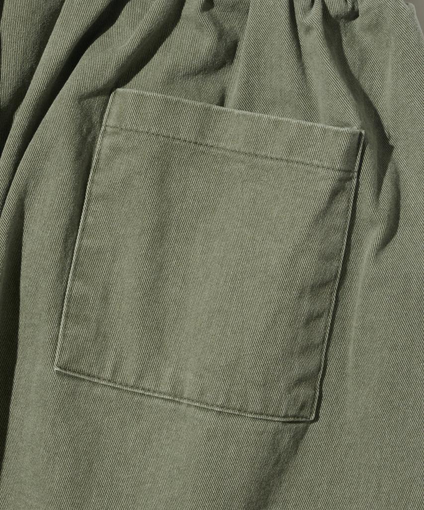 OTHERFITS Bio One-Pleat Wide Cotton Pants (Khaki)