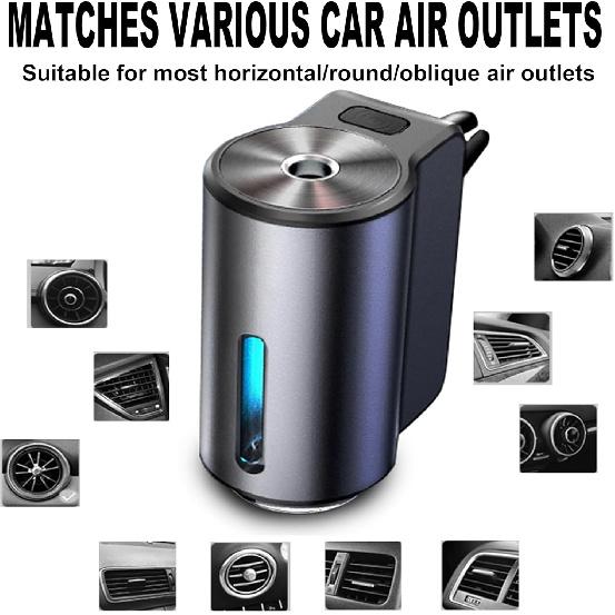 Smart Car Air Freshener, Car Air Freshener Diffuser, Rechargeable Cars Aroma Diffuser, 3 Levels Of Adjustable Intelligent Cars Diffuser With 3