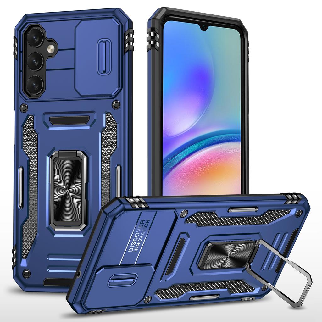Armor Series For Samsung Galaxy A05s 4G Case Slide Lens Shield PC+TPU Anti-fall Phone Cover