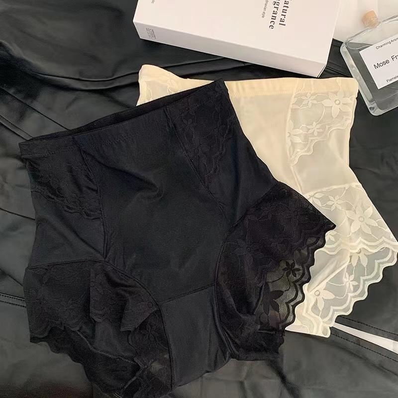 Women's Underwear Panty Sexy Lace Panties Plus Size High Waist Seamless Briefs Girls' Ice Silk Underpants Female Lingerie