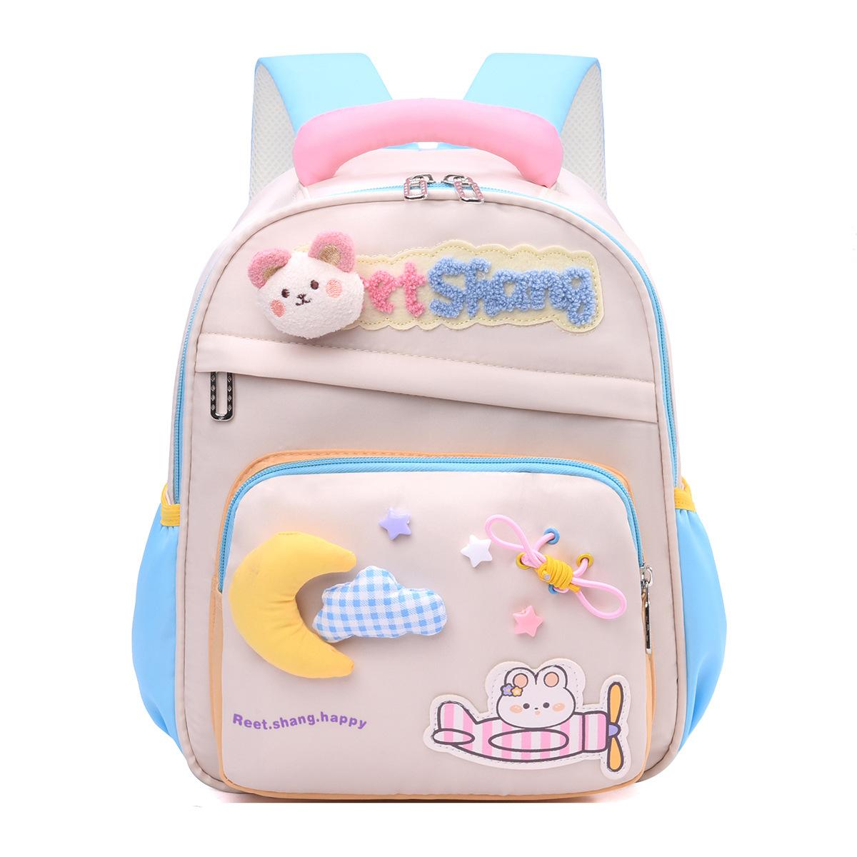 

Soft Cute Girl Heart Children S Backpack Kindergarten Small And Medium Class Baby Schoolbag Light And Comfortable Children S Backpack озеро синього кольору