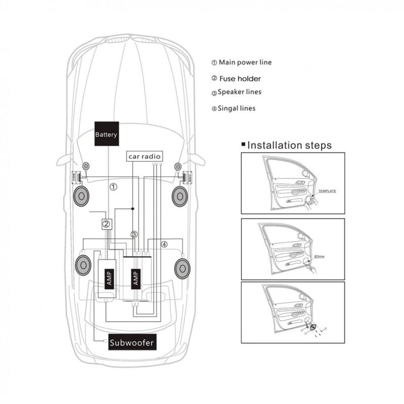 2 Paar 500-W-vorverdrahtete Dome-Audiosystem-Superlaute-Hochtöner-Lautsprecher für Autos