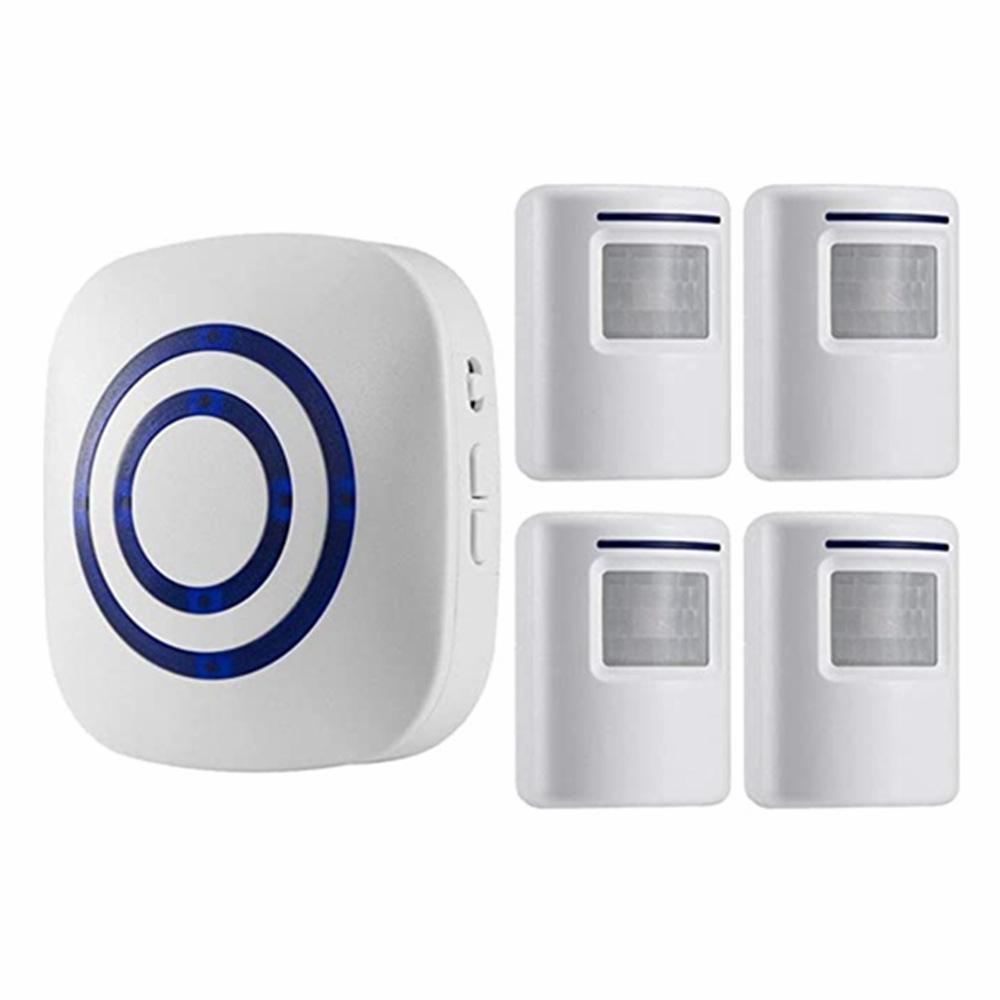 Infrared Sensor Doorbell with 38 Ringtones, Plug-In Design, Shop Welcome & Carport Alarm