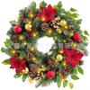 Christmas Wreath Door Hanging Decor Home Mall Window Party Festive Simulation Ornament
