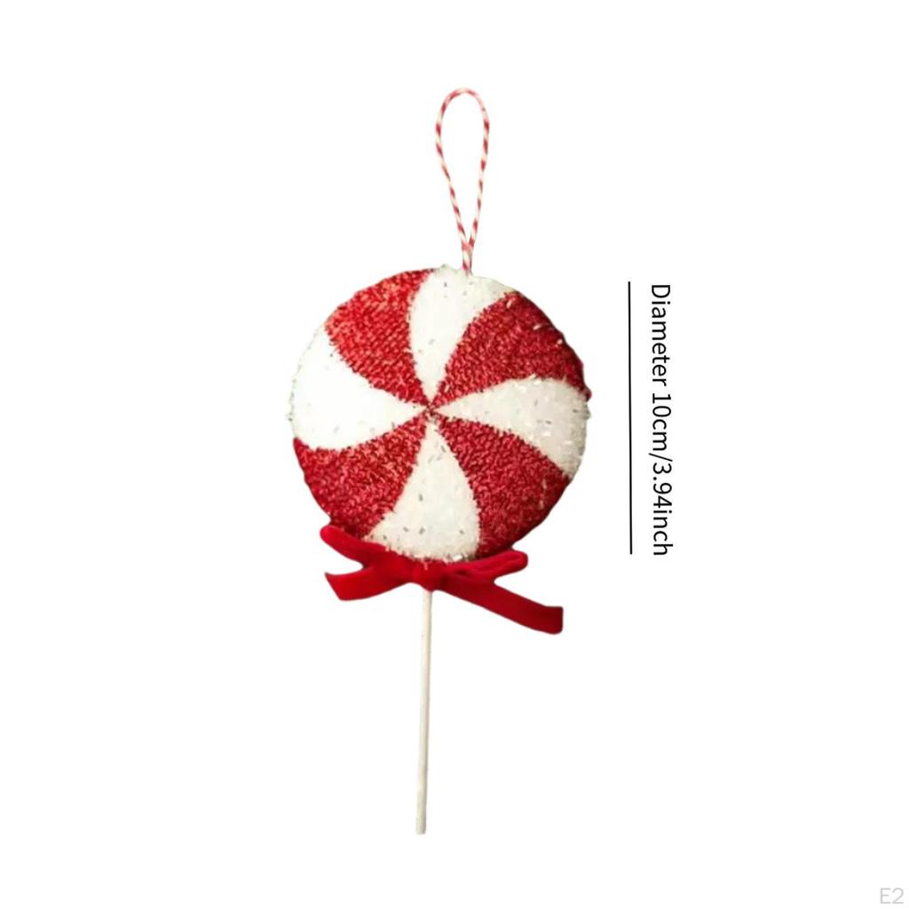 Christmas Tree Hanging Decorative Lollipop Unique Shatterproof Sturdy Xmas Decor Charm Pendants for