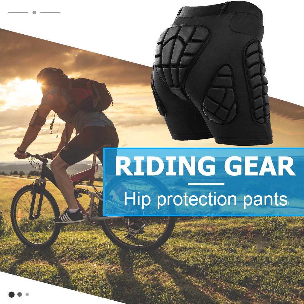 Unisex Hüftpolster Schützer Shorts Anti-Rutsch 0,6 Zoll Dicke Steißbein Schutz Shorts Atmungsaktiv für Ski Eislaufen Snowboard