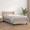 3130756 vidaXL Divan Bed with Mattress Cappuccino 90x190 Cm