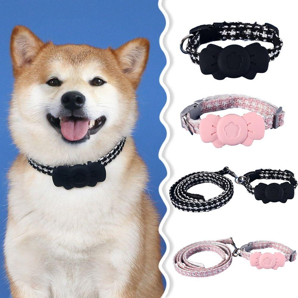 

Bow Tie Pet Collar Protector Adjustable Pet Neck Ring For Airtag Tracke