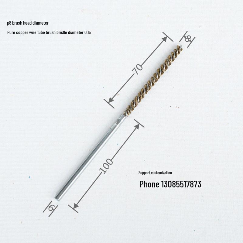 Abrasive Wire Tube & Pipe Brush - Steel Bristle for Deburring & Polishing