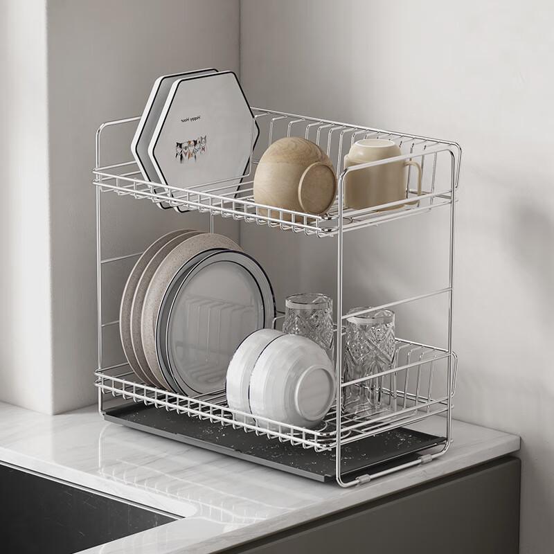 Zhi Shi Kitchen Double-Layer Dish Drainer Rack