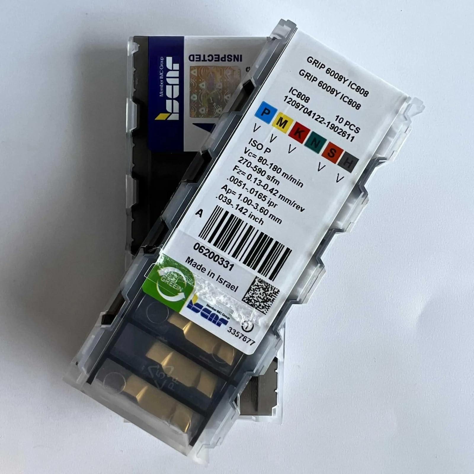 

GRIP6008Y IC808 /Industrial indexable Carbide Inserts 10 PCS