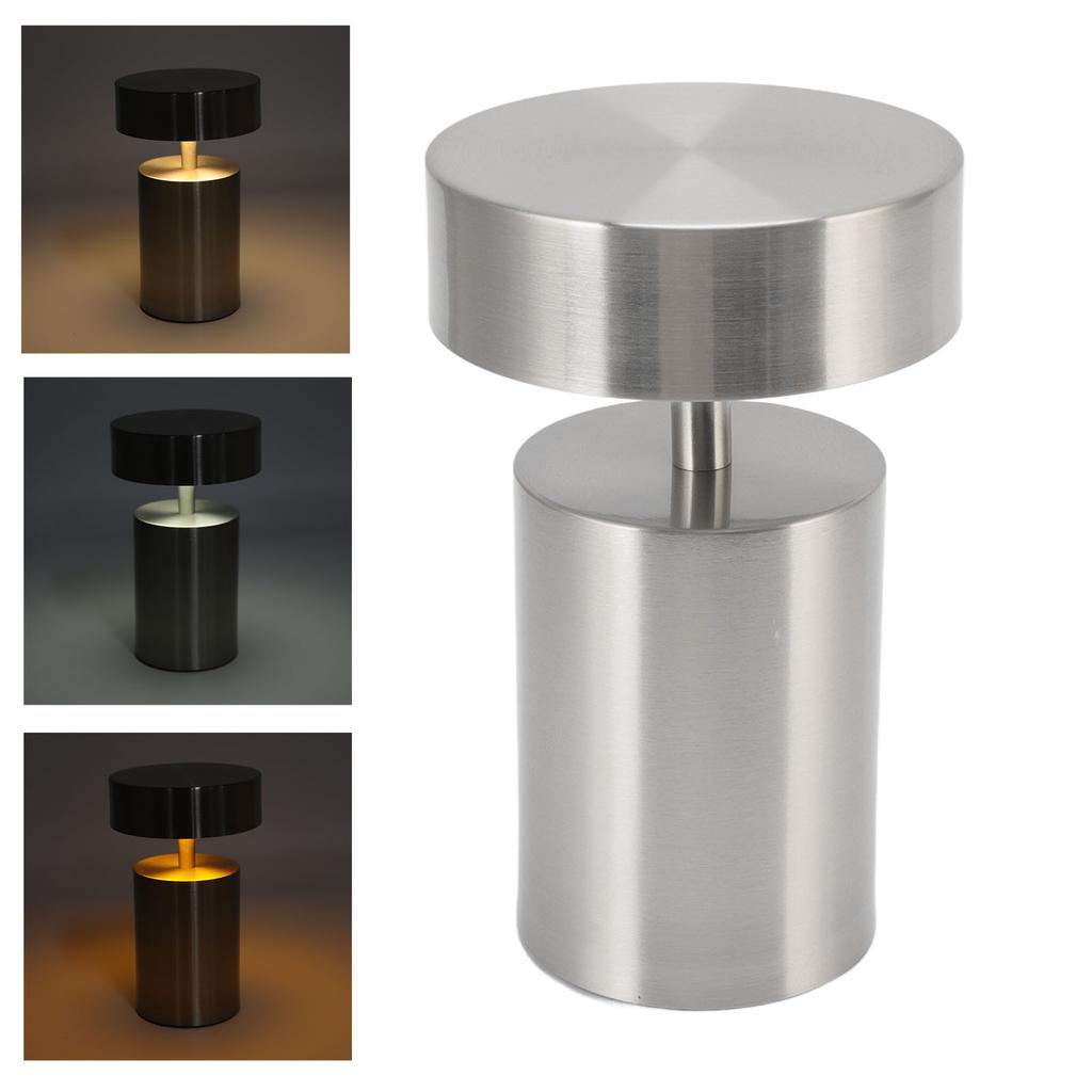 LED Table Lamp 3 Levels Electroplating USB Charging LED Night Light Desktop Decoration Table Lamp