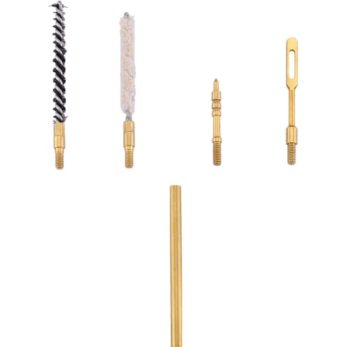 Ideagle .177 & .22 Airsoft Gun Cleaning Kit with Cotton Mop, Brass Cleaning Rod, Nylon Brush, and Compact Zippered Storage Case