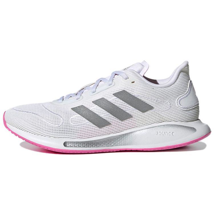 Adidas Galaxar Run Comfortable Sports Fitness Low Top Running Shoes Women Sneakers White Silver Pink FX6880