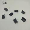 20 Pcs 13 X 5 X 8mm USB Female Port Cover Caps Black USB Port Plugs Dust Cover
