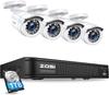 ZOSI 2MP Security Camera Set of CCTV Surveillance Security Full HD 1080P Bullet Security 8 1TB App Japanese Support 4, Cameras, Recorder, Cameras,