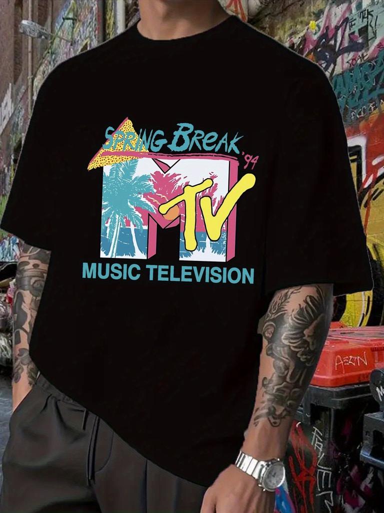 Vintage MTV Graphic T-shirt - Retro Spring Break Tee with