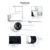 2.5K 4MP WiFi Solar Outdoor Home Human Detection PTZ IP Camera Smart Security Protection CCTV Video Cam
