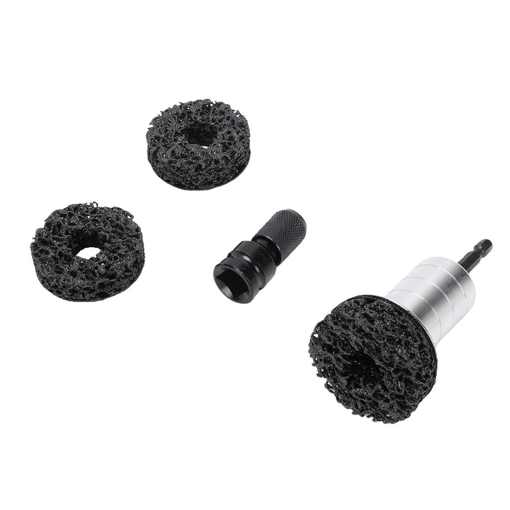 Radnaben-Aufbereitungs-Kit Wasserdichtes Radbolzen- und Radnaben-Reiniger-Kit mit Doppelkopfabapter für Bohrmaschine 1 Zoll Angetriebener Schraubenschlüssel