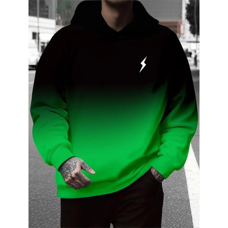 Autumn Winter Long Sleeved 3D Digital Printed Round Neck Pullover Sweatshirt for Men Loose Casual Hoodies & Sweatshirts Men’s