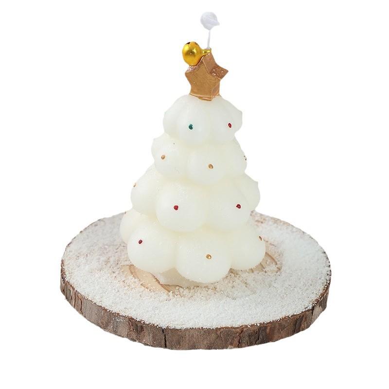 Factory Christmas Souvenirs Christmas Tree-Shaped Geometric Scented Candles Atmosphere Decoration Ornaments