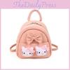 Sweet And Doll Bow Lace Decoration Student Mini Backpack Daily For