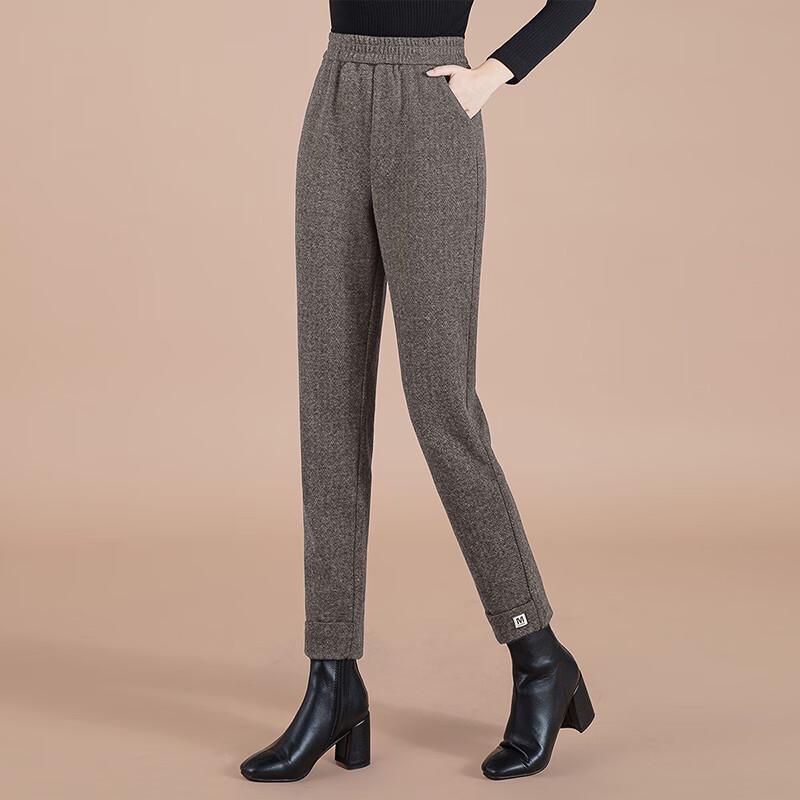 Women's High-Waist Tapered Pocket Harem Pants