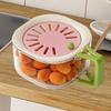 Fruit Drain Basket Foldable Handle Home Use Practical, Keeper Container Portable Multipurpose,