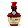 Creative Men Gift Maker's Mark Bourbon Whiskey Bottle Building Block Model Assembly Toy Desktop Bar Collectible Decoration