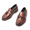 Handmade Design Slip On Loafers For Men Business Formal Shoes Genuine Leather Breathable Men Flats Fashion Tassel Soft Moccasins