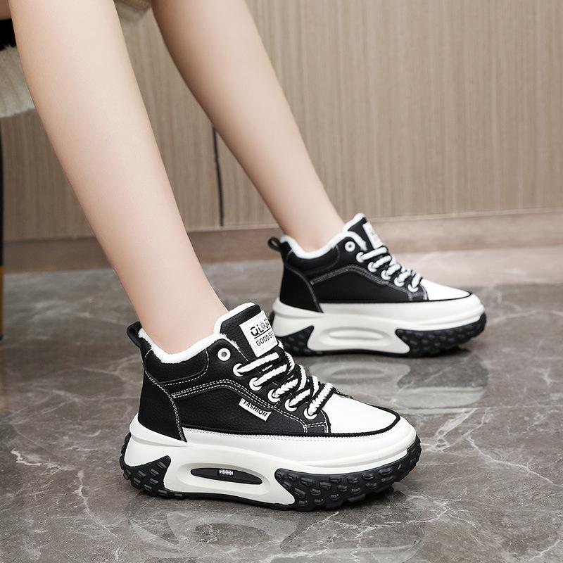 2025 Winter Chunky Sneakers Shoes for Women Europe Heightening Dad Shoes New Sport Platform  Shoes