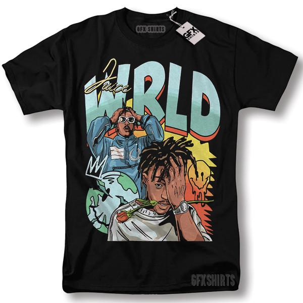 Juice Wrld T-Shirt Konzerttournee Promo Merch Vntg Grafikdesign T-Shirt Unisex T-Shirt