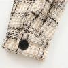 Fashion Plaid Jacket Women Autumn Winter Long Sleeve Coats Turn-Down Collar Single Breasted Jackets Lady Casual Outwear
