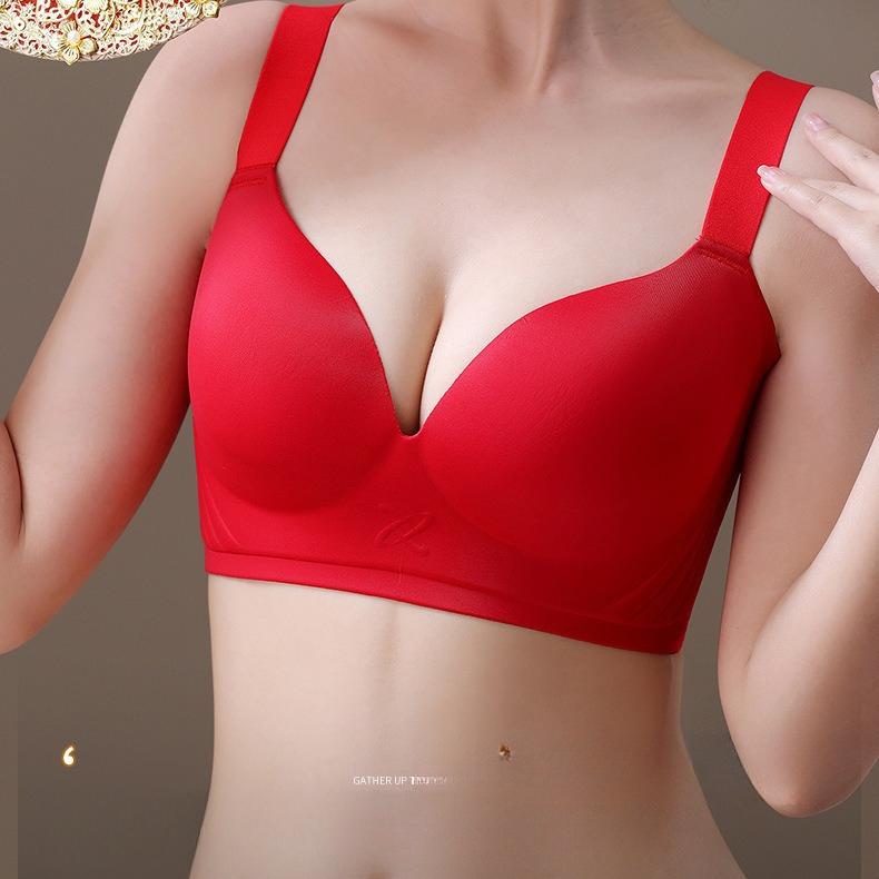 Lingerie Women's Adjustable Full-cup Bra Thin Bra Gathering Bra Breast Retraction Anti-sagging Bra Push Up Bra
