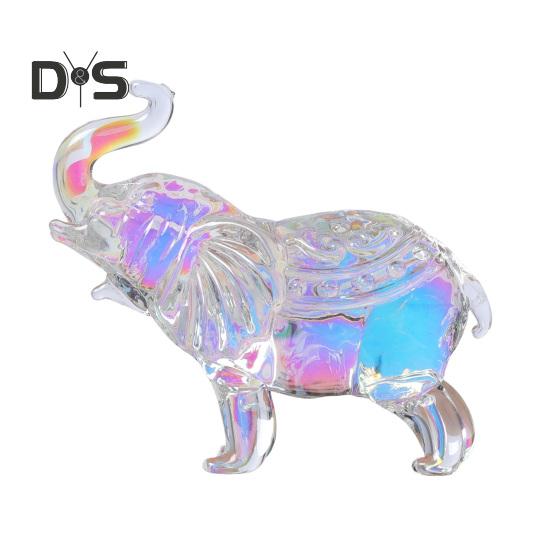 

Искусственный кристалл слона орнамент прозрачная фигурка слона удачи подарок настольная мини скульптура слона для офиса спальни гостиной D