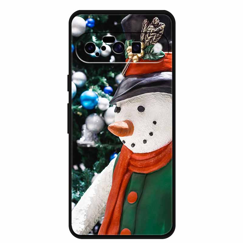 Christmas Phone Cases For Google Pixel 10 Case Silicone Soft Black Cover Christmas Tree for Pixel 10 Pro / 10 Pro XL Back Cover
