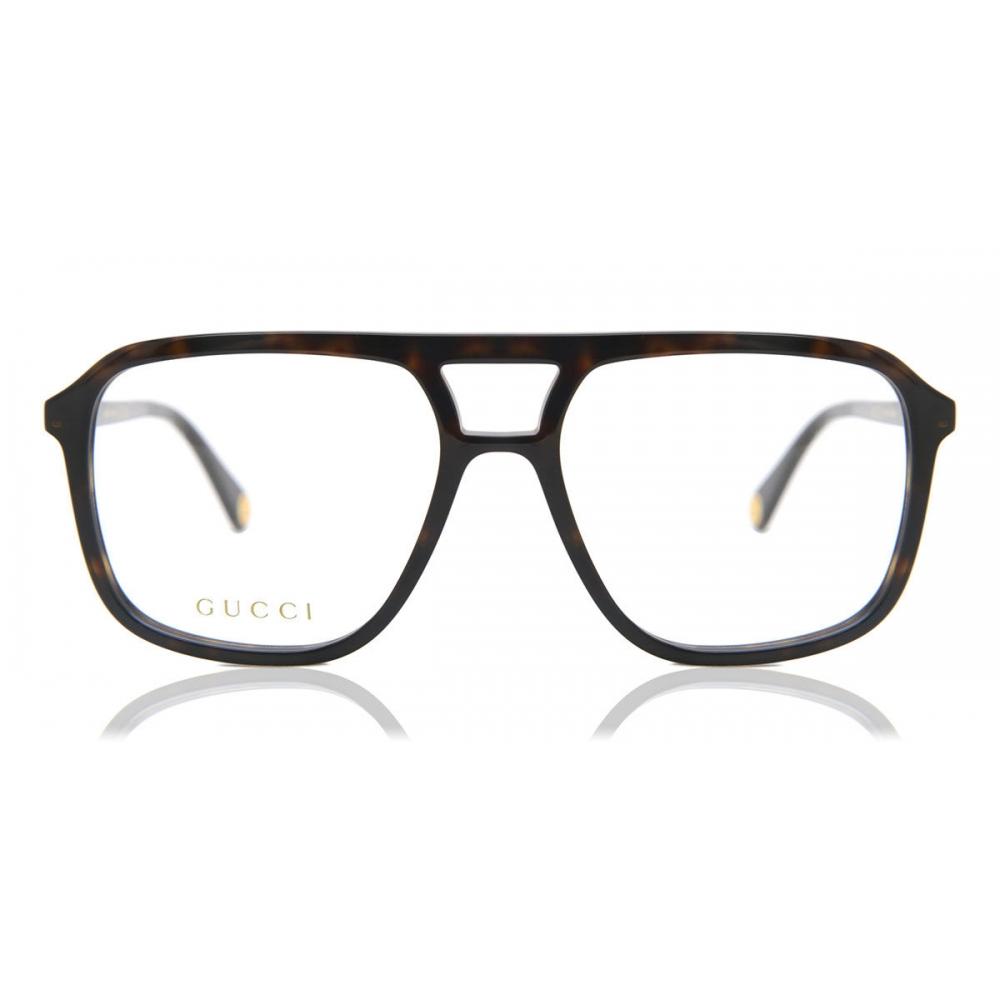 

Gucci Gg1078o 003 Women Eyeglasses Shiny Dark Havana/56