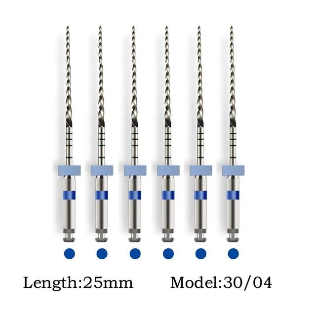 25/21mm Dental Dateien SC Vorwärts Rotation NiTi Datei System für Endodontie Zahnmedizin Materialien 6 Teile/schachtel SOCO PLUS